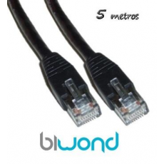 Cable Ethernet 5m Cat 5 BIWOND