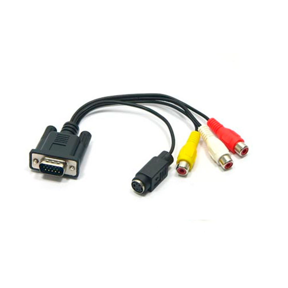 Cable adaptador VGA a RCA S-VIDEO > Informatica > Cables y Conectores > Cables  VGA