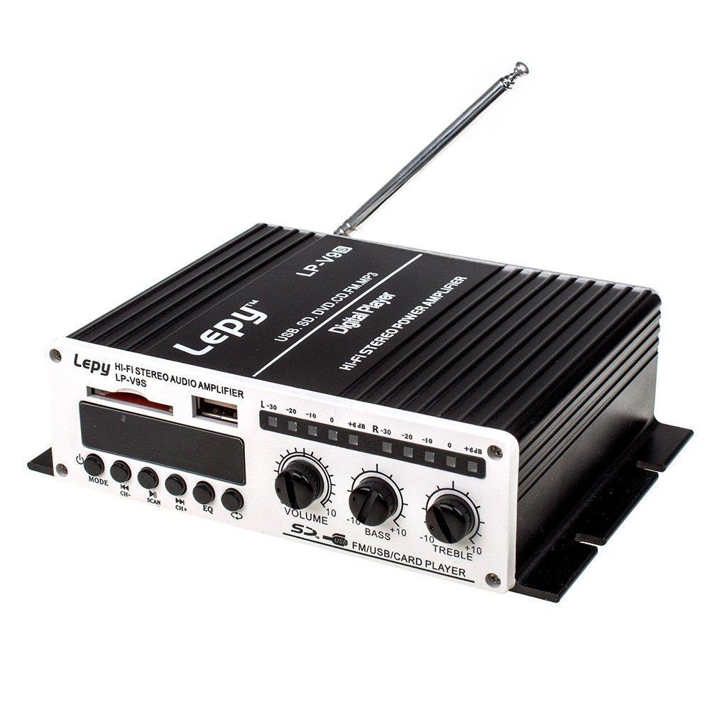 Amplificador Digital Estéreo HI-FI Portátil con USB/SD/FM/MP3 + > Electro  Hogar > Amplificadores