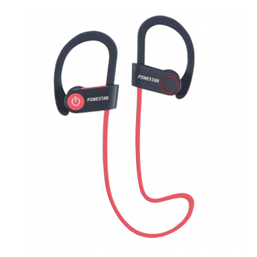 Auriculares Deportivos Bluetooth 4.1 Negro/Rojo Fonestar > Auriculares >  Electro Hogar