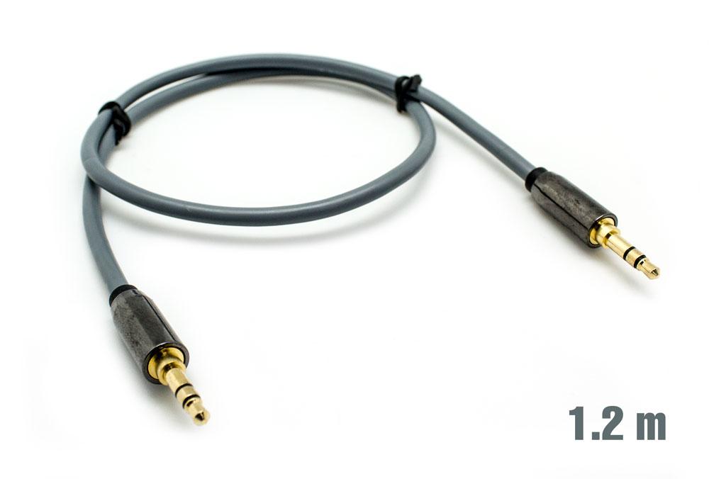 Cable Audio Jack 3.5mm M/M 1.2m Plata BIWOND > Informatica > Cables y  Conectores > Cables Audio/Video
