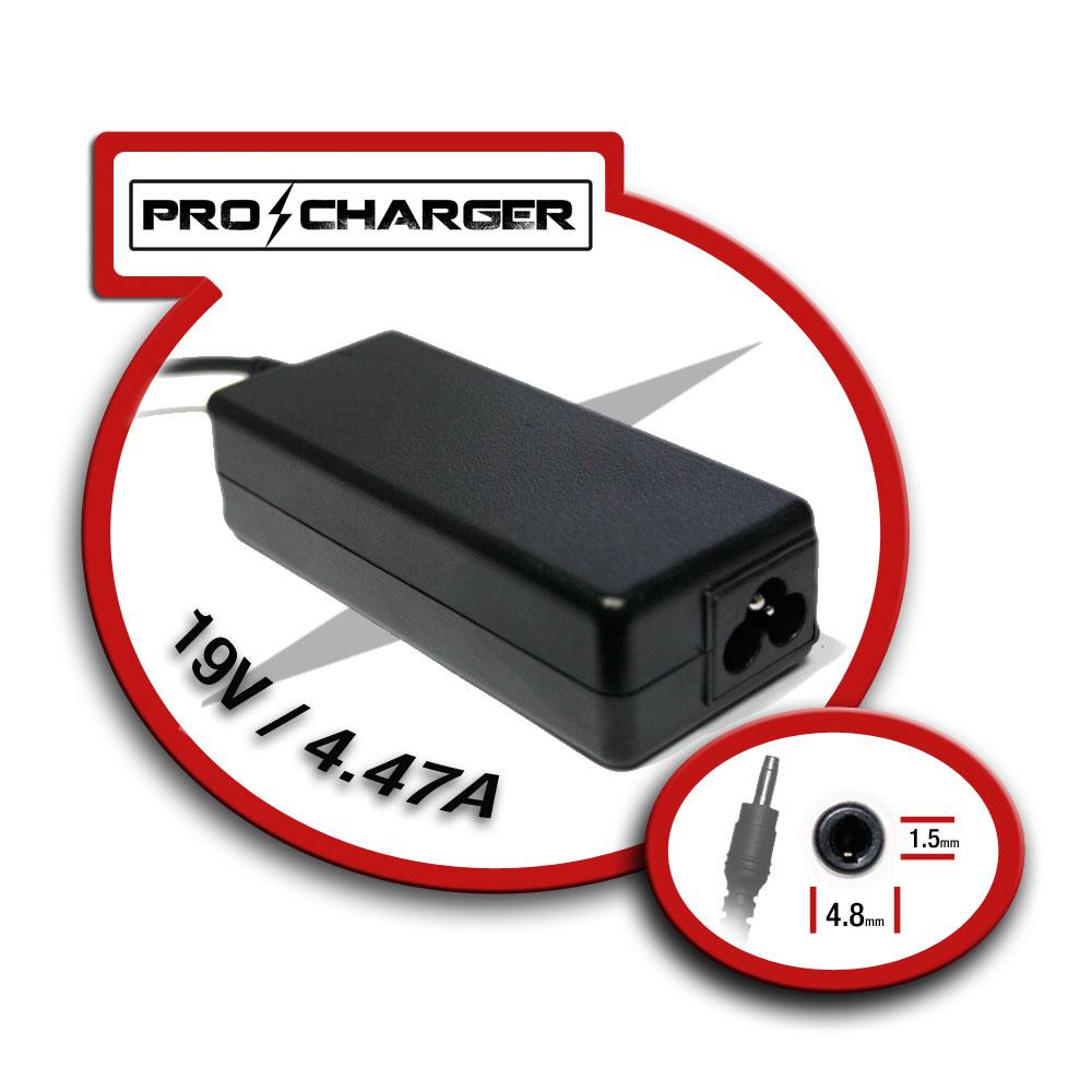 Cargador 19V/4.47A 4.8mm x 1.5 mm 90W Pro Charger > Informatica > Cargadores  de portatiles > Cargadores especificos