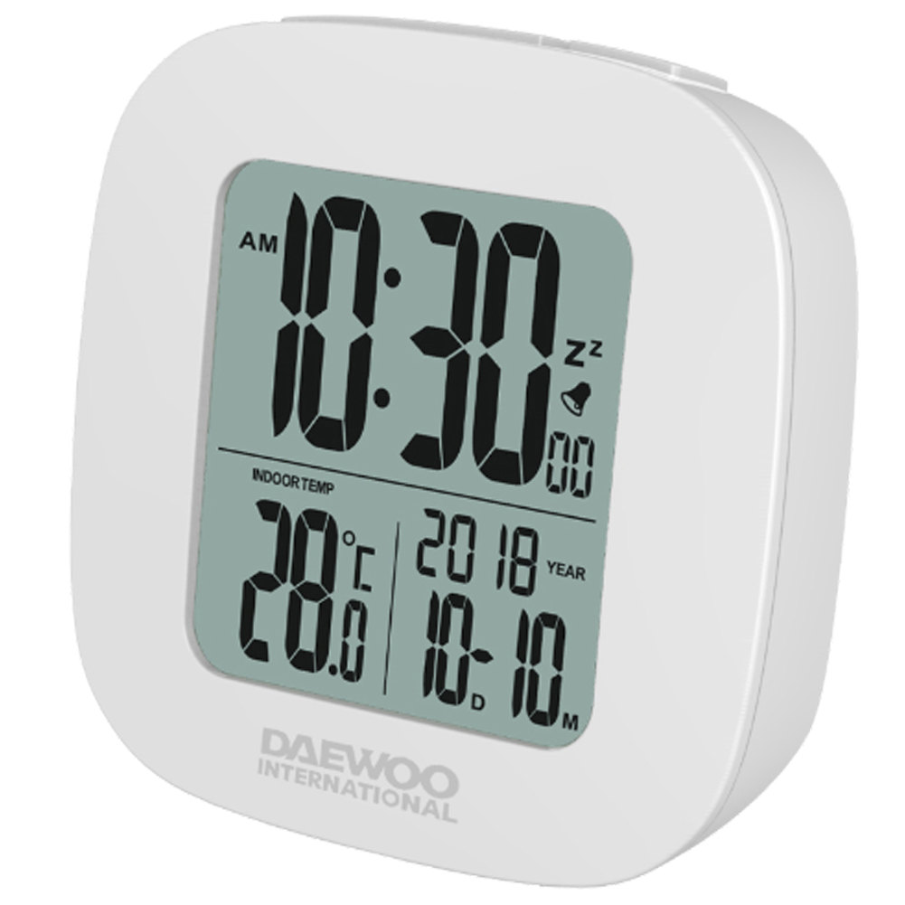 Reloj Despertador Digital Blanco Daewoo > Electro Hogar > Relojes /  Despertadores