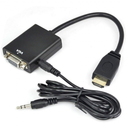 Cable Adaptador HDMI a VGA con Audio > Informatica > Cables y Conectores > Cables  HDMI