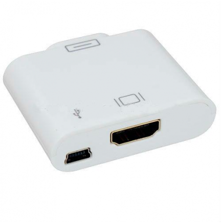 Conector HDMI+MiniUSB - IPAD/IPHONE/IPOD > Smartphones > Tablets >  Accesorios Tablets > Accesorios iPad