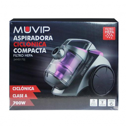 Aspiradora Ciclónica compacta 700W MUVIP > Electro Hogar > Pequeño  Electrodomestico > Aspiradoras