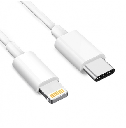 Cable Tipo C a Lightning Carga Rápida 2.1V 1m Blanco Biwond > Informatica >  Cables y Conectores > Cables USB