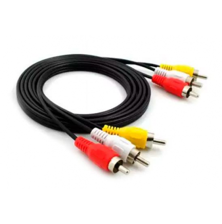 Cable 3 RCA Macho/3 RCA Macho 3m > Informatica > Cables y Conectores >  Cables Audio/Video