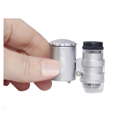 Mini Microscopio Monoculo con Luz Led y Lupa 60x > Gadget > Electro Hogar