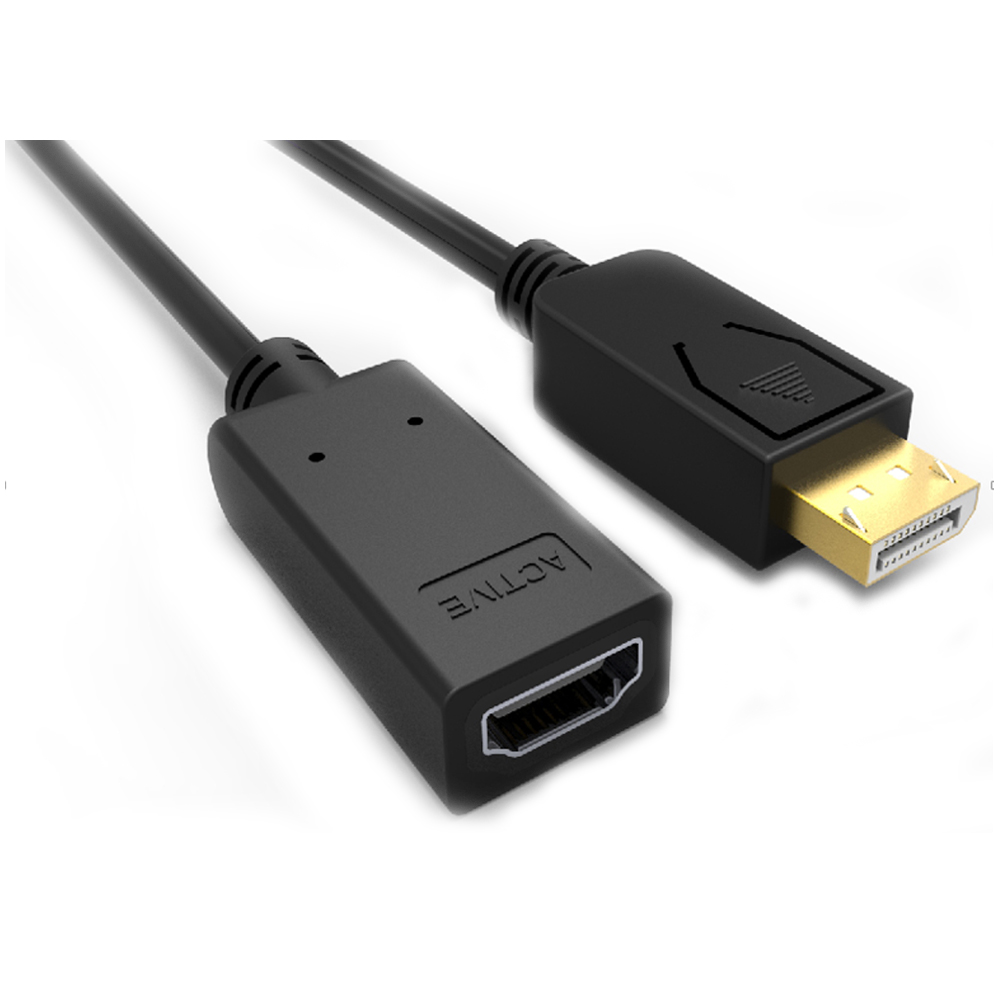Cable DisplayPort Macho a HDMI Hembra 30AWG 1080P/60HZ > Informatica >  Cables y Conectores > Adaptadores